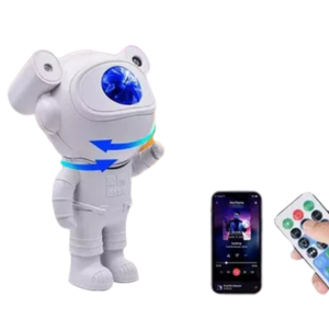 Astronauta Projetor Night Light com Caixa de Som Bluetooth